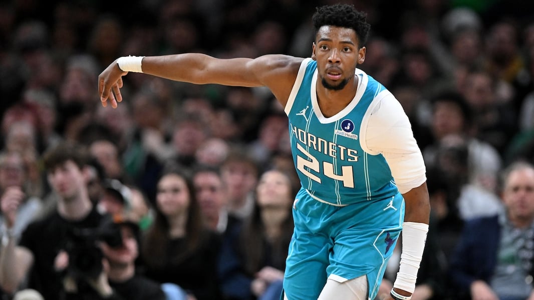Brandon Miller of the Charlotte Hornets during the 2025-26 NBA season