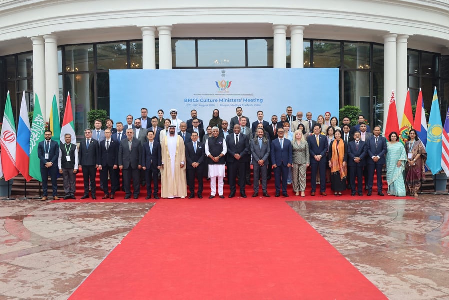 BRICS cultural ministers at the XI BRICS Culture Ministers Meeting in Bhopal India August 2026
