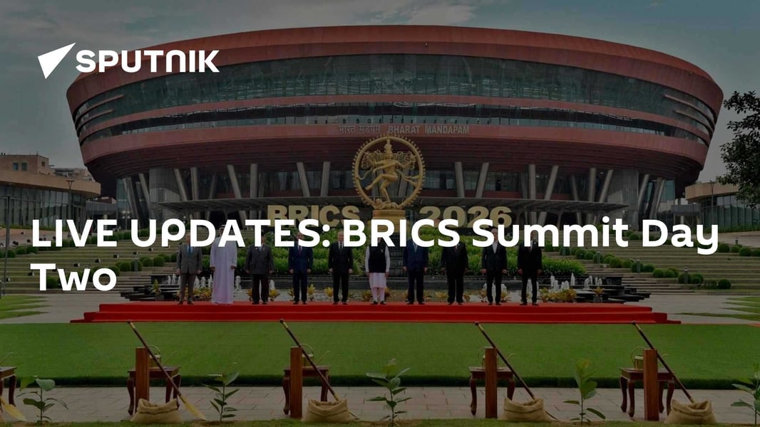BRICS leaders gather for the New Delhi summit Day Two session, September 13, 2026
