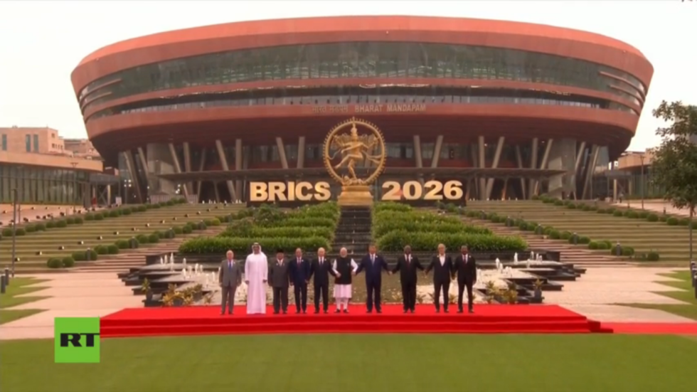 Leaders at the BRICS summit in New Delhi, September 2026