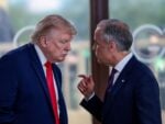 Canadian Prime Minister Mark Carney announces retaliatory tariffs on US goods as trade war escalates
