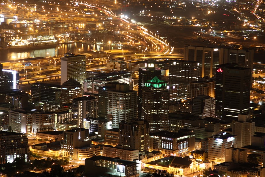 view of cape town downtown