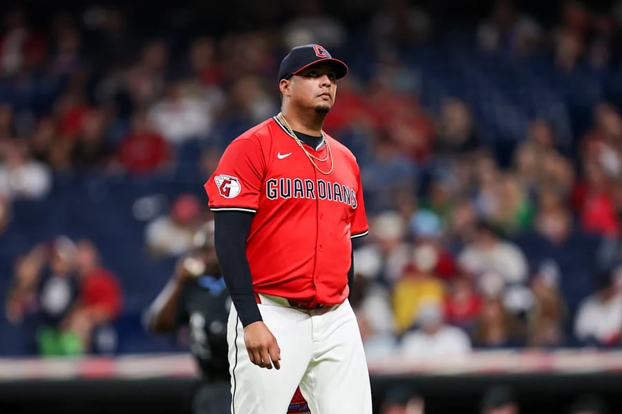 Carlos Hernandez Cleveland Guardians pitcher after returning from car crash injury September 2026