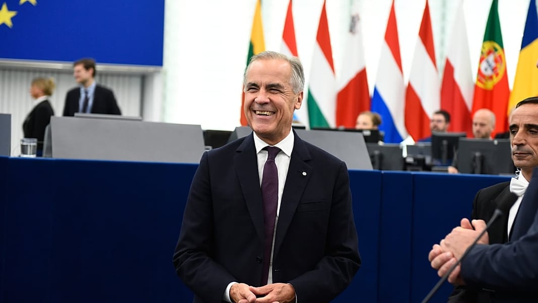 Canadian Prime Minister Mark Carney receives standing ovation at European Parliament in Strasbourg