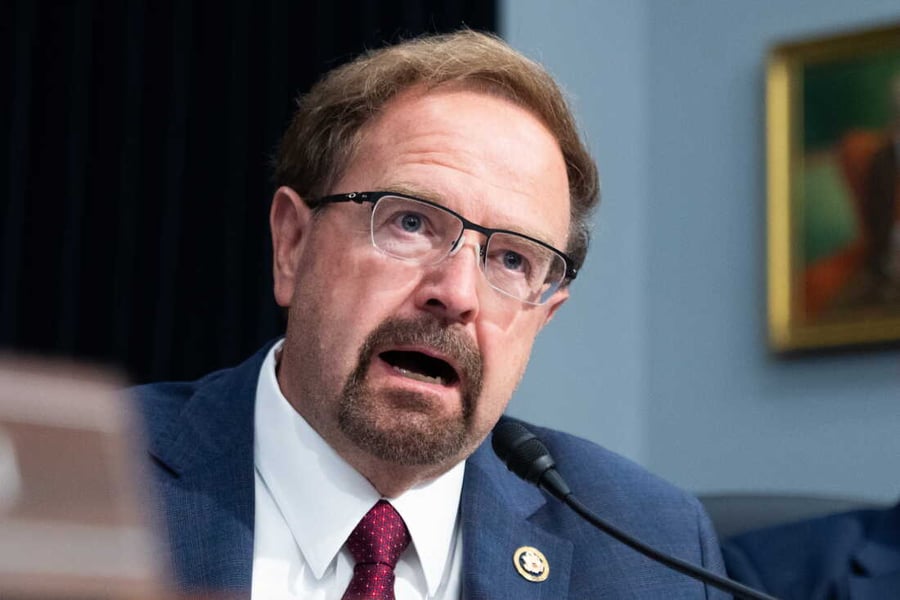 Rep. Chuck Edwards speaks during a House hearing as the Ethics Committee investigated allegations of sexual harassment