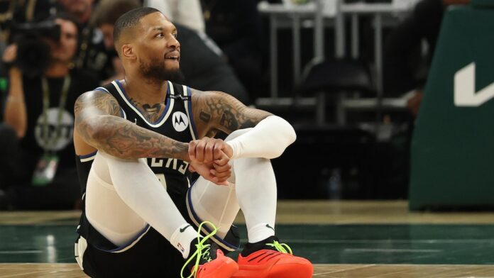 Damian Lillard Portland Trail Blazers training camp 2026 Achilles return