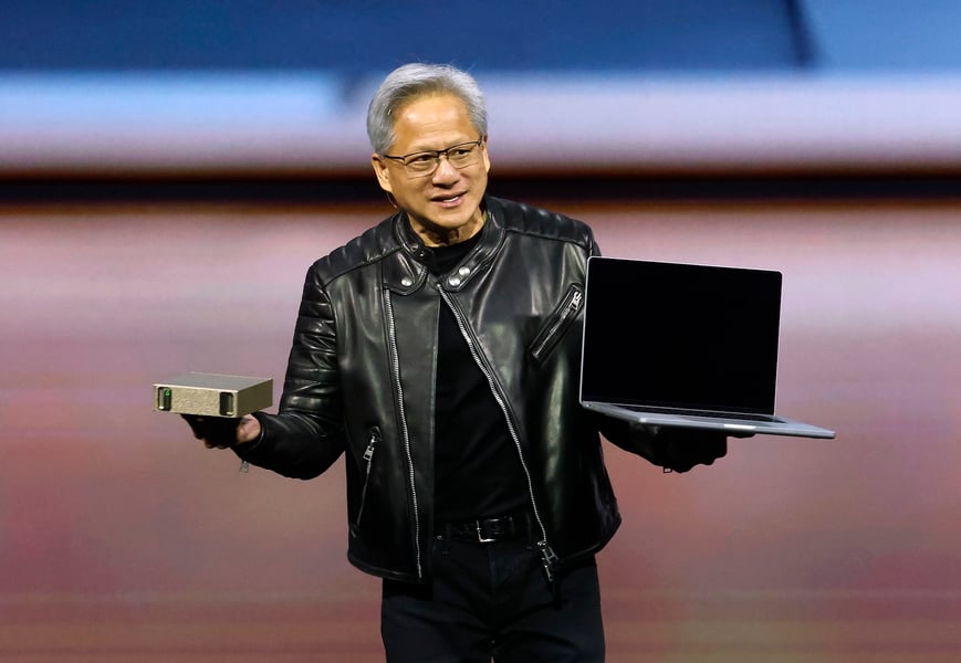 Nvidia CEO Jensen Huang at Nvidia GTC 2025 developers conference in San Jose, where Nvidia and Dell partner on AI server infrastructure