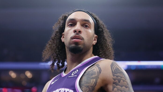 Devin Carter in Sacramento Kings uniform before being waived by the Atlanta Hawks with Boston Celtics interest