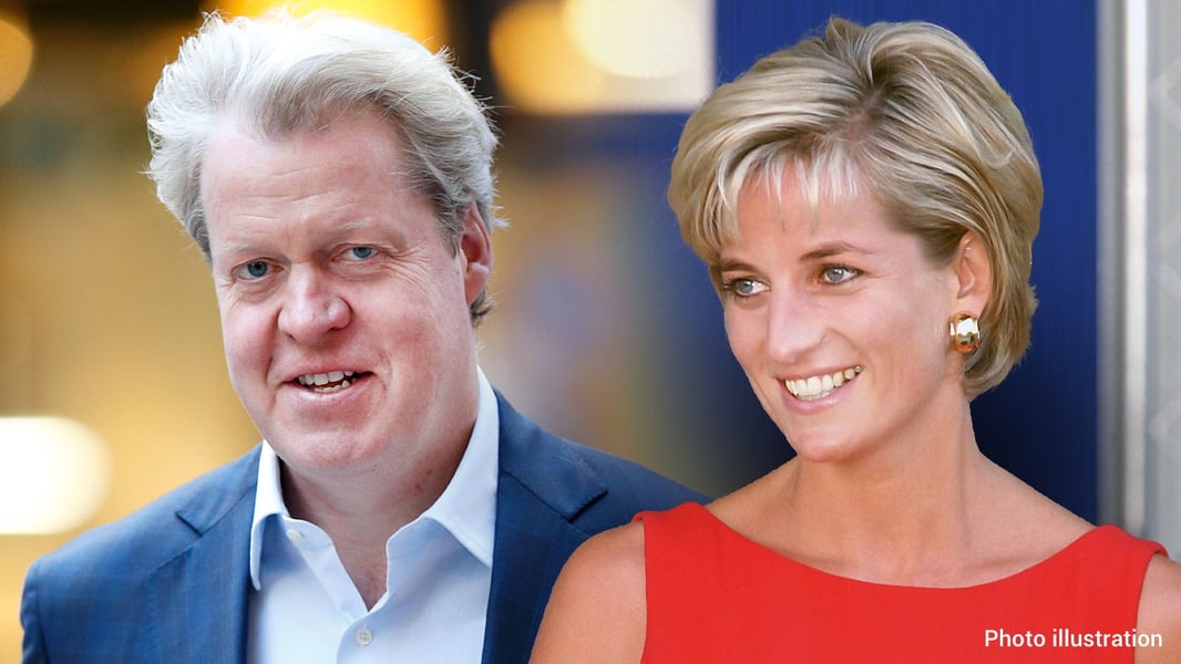 Princess Diana and her brother Charles Spencer, the 9th Earl Spencer