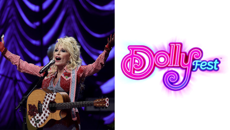 Dollyfest festival announcement celebrating Dolly Parton's legacy across Nashville and London in 2027