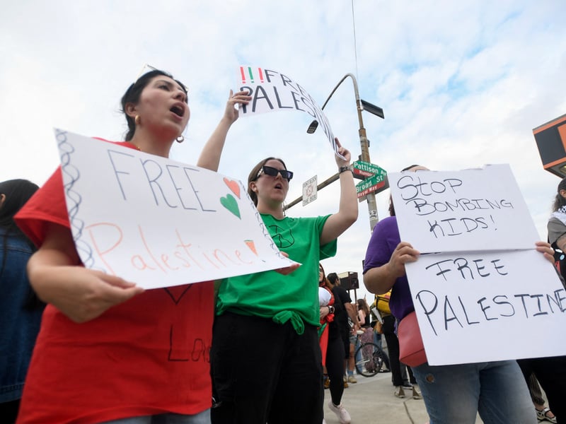 Pro-Palestinian protesters rally outside Lincoln Financial Field before Ed Sheeran Loop Tour concert in Philadelphia September 2026