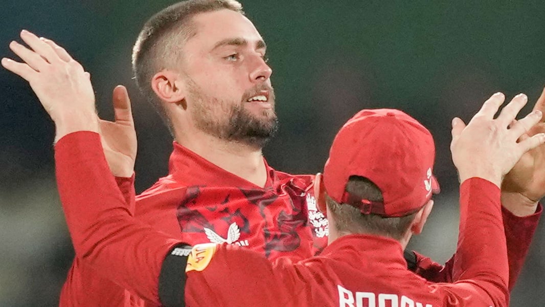 Harry Brook and Will Jacks of England during the T20I series against Sri Lanka 2026