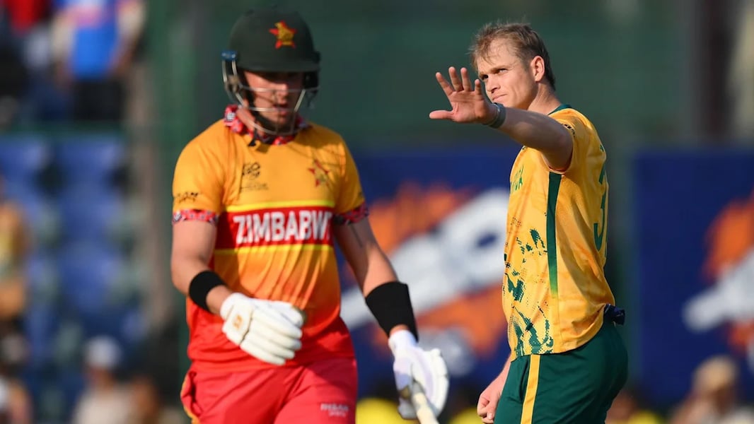 FNB T20 Tri-Series action in Windhoek between Namibia, Zimbabwe and South Africa in September 2026