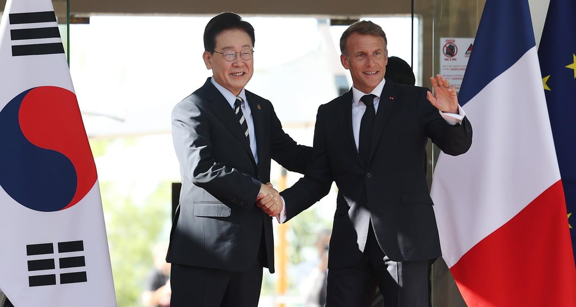 Participants at the Lumiere Summit 2026 in Saint-Paul-de-Vence, France, where France and South Korea pledged EUR 1 billion to screen industries