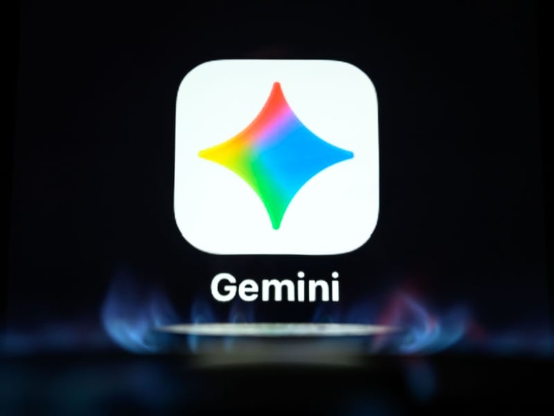 Google Gemini AI model on a screen with cybersecurity lock graphics representing the hacking incident during security testing