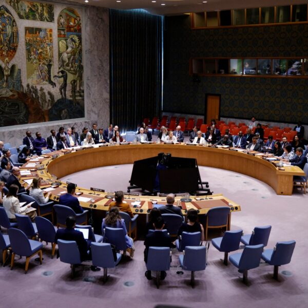 UN Security Council session on Iran ceasefire with Germany abstaining from France and UK resolution