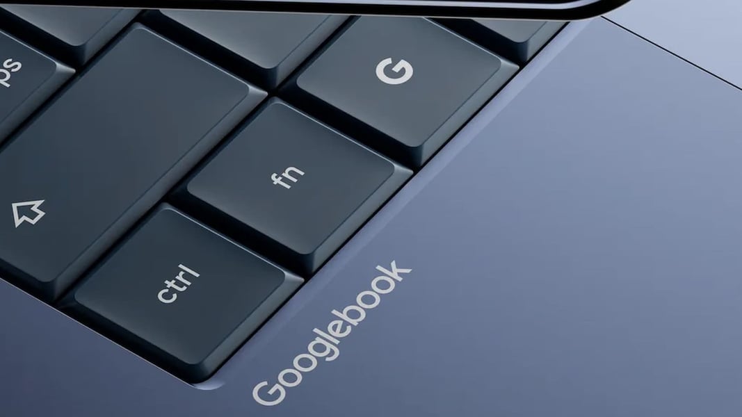 Googlebook laptop preorder page opens with Acer ASUS Dell HP Lenovo configurations listed
