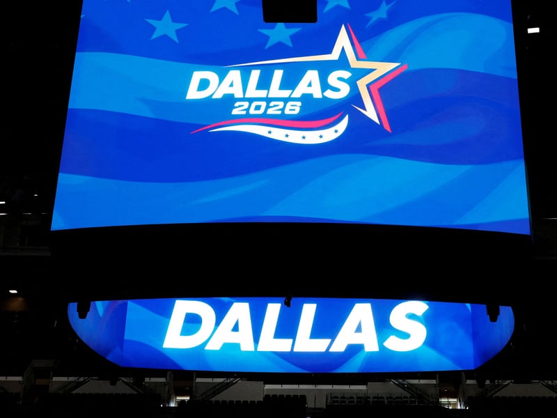 Republican delegates at the 2026 GOP Midterm Convention at American Airlines Center in Dallas, Texas