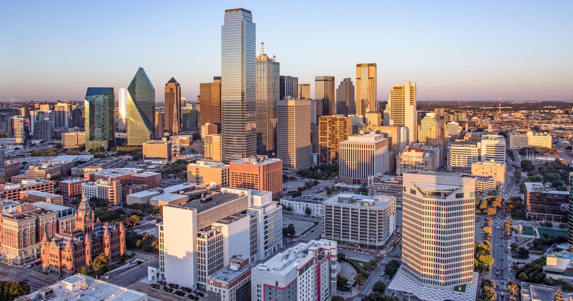 American Airlines Center in Dallas lit up for the first-ever Republican midterm convention, September 2026