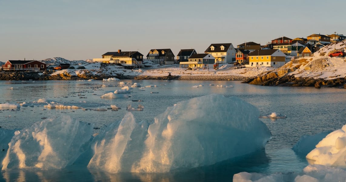 Greenland aerial view as US and Denmark reach permanent security deal
