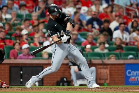 Randal Grichuk rounds the bases after his 9th-inning two-run homer at Busch Stadium
