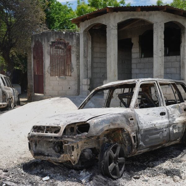 Aftermath of a gang attack on a farming community near Port-au-Prince, Haiti