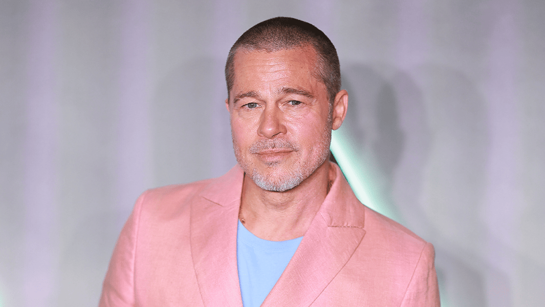 Brad Pitt at CinemaCon presenting Heart of the Beast trailer, the 2026 Paramount survival thriller
