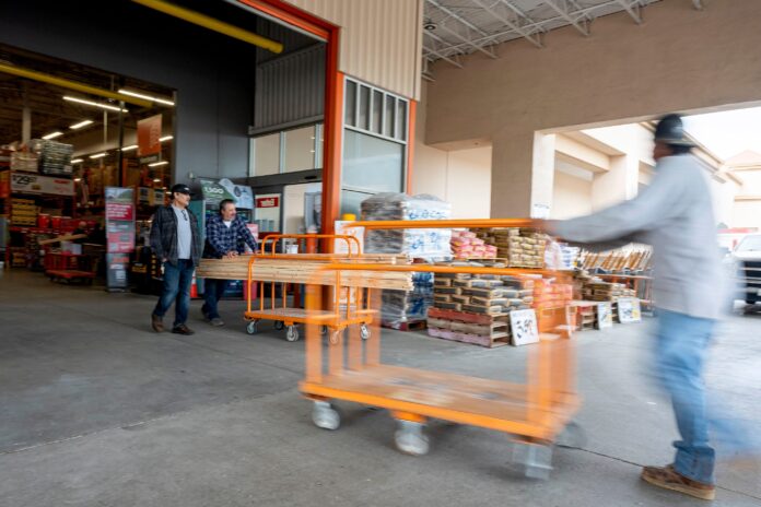Home Depot store exterior, NYSE:HD stock falls 2.29% on September 8 2026