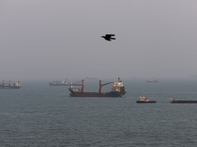 Oil tanker targeted in the Strait of Hormuz as vessel traffic falls to six ships a day and Brent crude hits $95