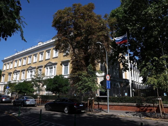 Hungary foreign minister Anita Orbán announces expulsion of ten Russian diplomats, Budapest, September 2026