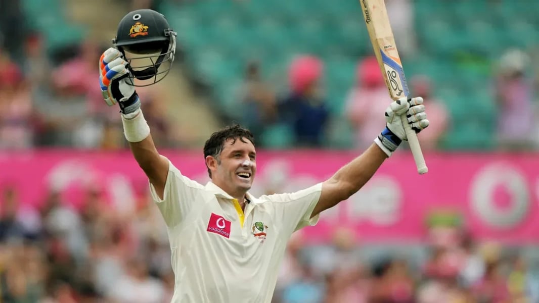 Michael Hussey during an Australia cricket match