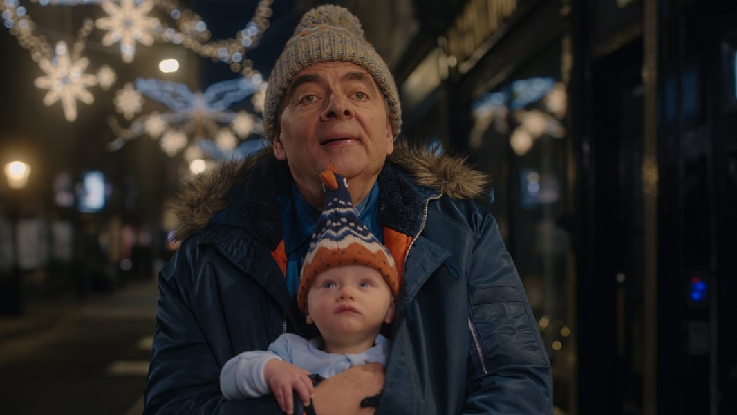 Rowan Atkinson in Man vs. Baby, the Netflix UK comedy nominated at the 2026 International Emmy Awards