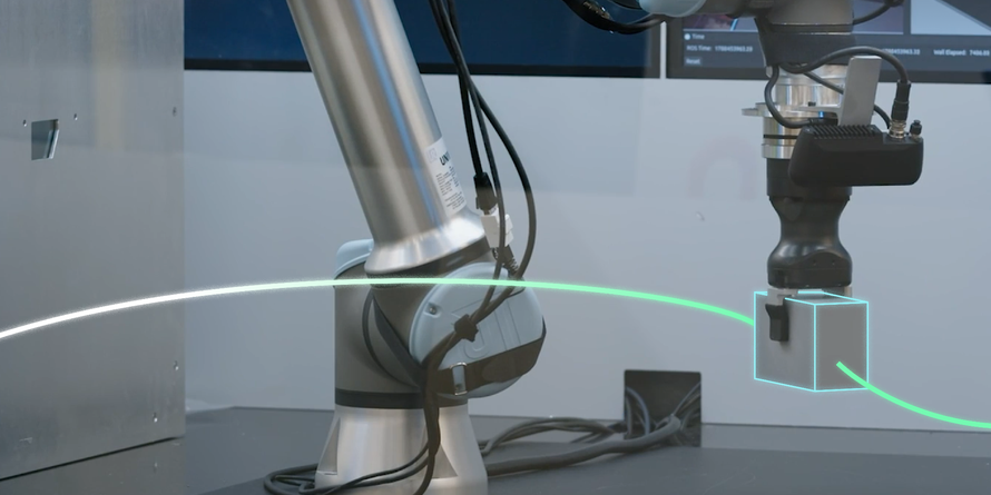 Intrinsic Core software running on industrial robotics hardware demonstrated at ROSCon 2026
