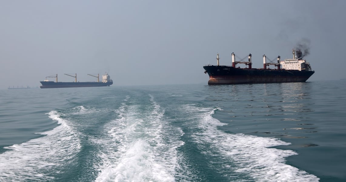 Strait of Hormuz oil tanker amid Iran conflict that drove crude above $100 and hammered the Dow Jones on September 10 2026