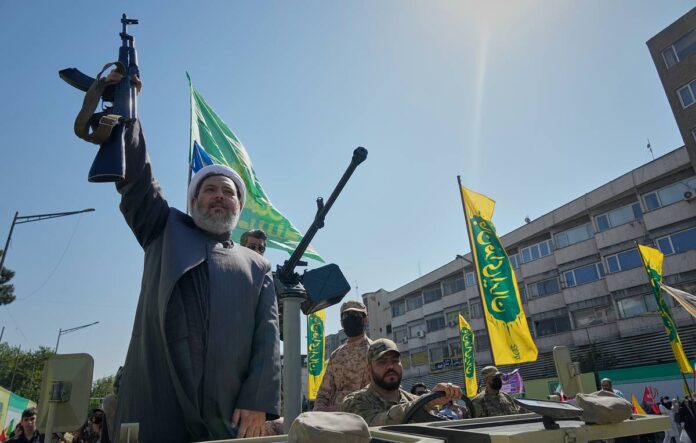 IRGC Brigadier General Hossein Mohebbi speaks at a press conference in Tehran, September 21, 2026