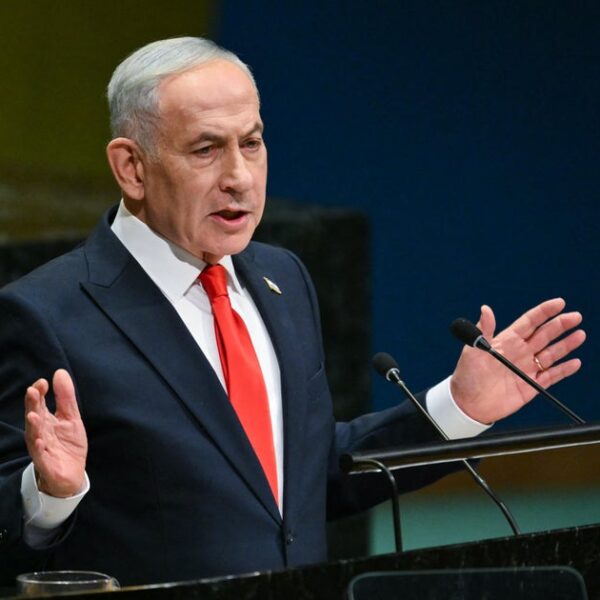 Israeli Prime Minister Netanyahu at the UN General Assembly rejecting Iran's ceasefire roadmap