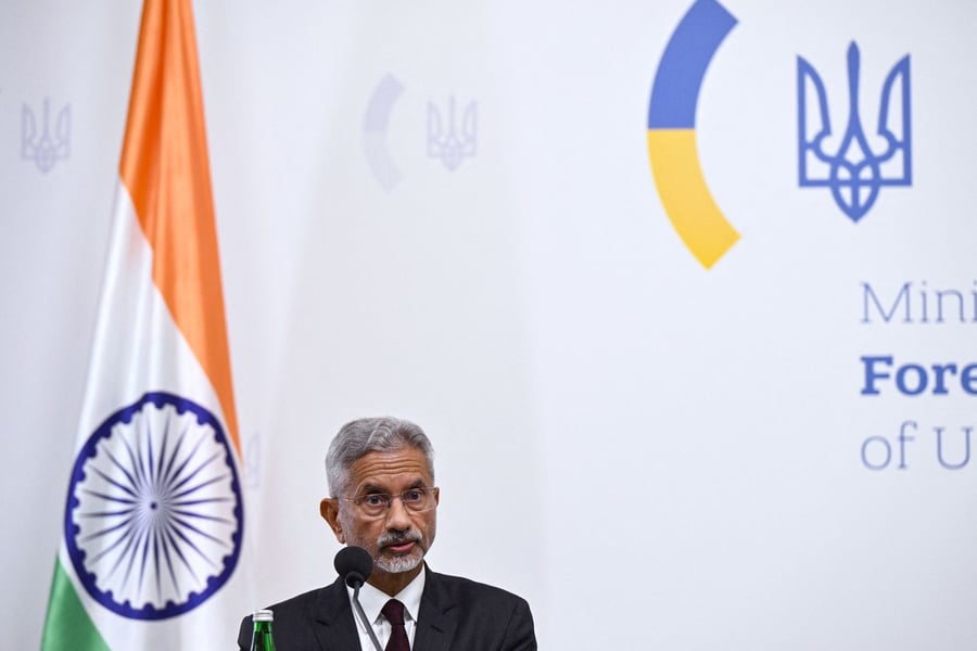 Indian External Affairs Minister S. Jaishankar during his first official visit to Kyiv, Ukraine, September 2026