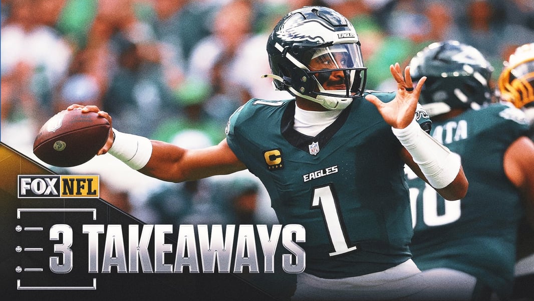 Jalen Hurts Philadelphia Eagles quarterback NFC East opener Washington Commanders Week 1 2026