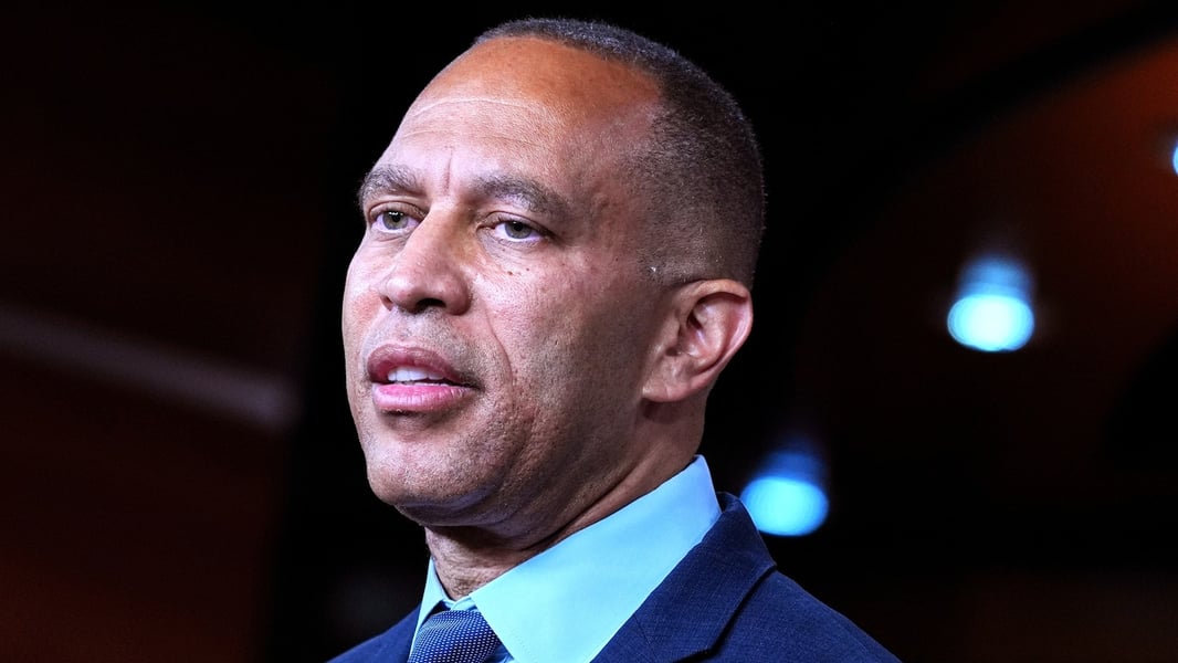 House Democratic Leader Hakeem Jeffries speaks about urgent AI regulation during ABC's This Week on September 13 2026
