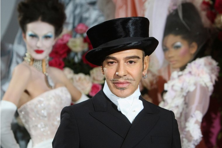 John Galliano fashion designer whose Met Costume Institute exhibition was canceled after antisemitism backlash