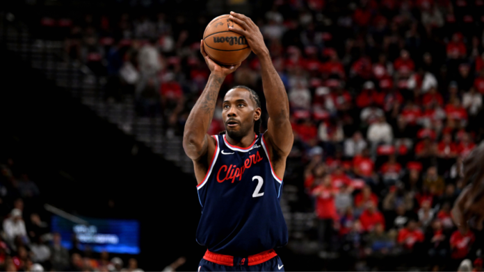 Kawhi Leonard in Toronto Raptors uniform as trade becomes official for the 2026-27 NBA season