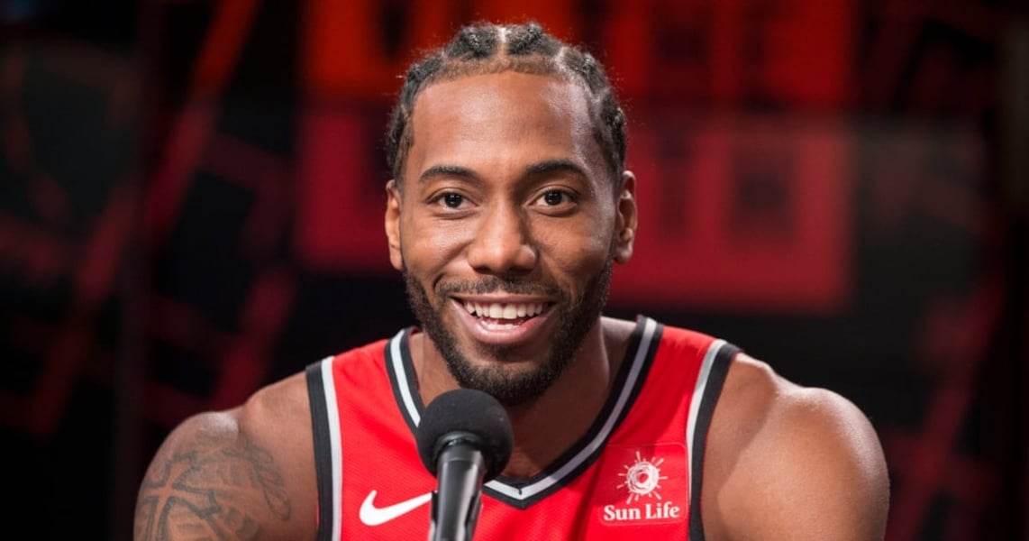 Kawhi Leonard at Toronto Raptors Media Day September 2026