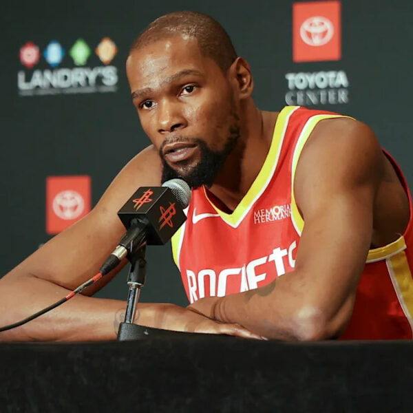 Kevin Durant speaks at Houston Rockets Media Day 2026