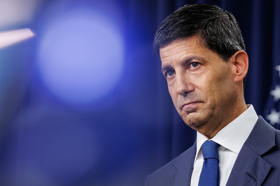 Federal Reserve Chair Kevin Warsh at a press conference at the Board of Governors on July 29, 2026, where three FOMC members voted for a rate hike Warsh overruled