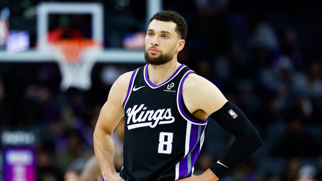 Zach LaVine in Sacramento Kings uniform during the 2026-27 training camp season