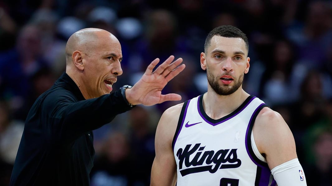 Sacramento Kings players during the 2026-27 training camp roster announcement with Darius Acuff Jr