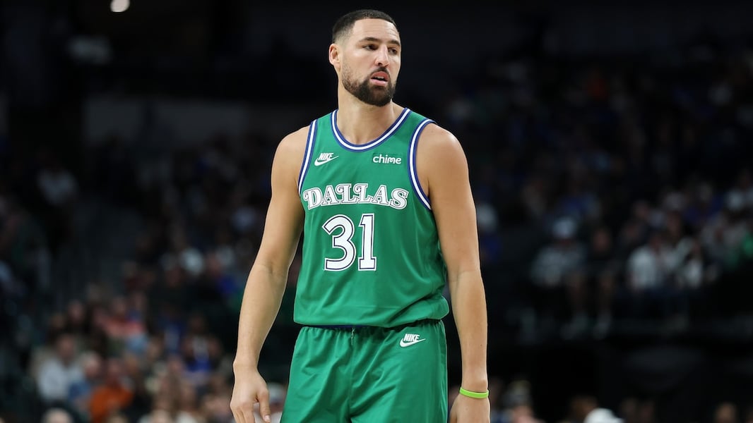 Klay Thompson during his first press conference as a Miami Heat player, August 2026