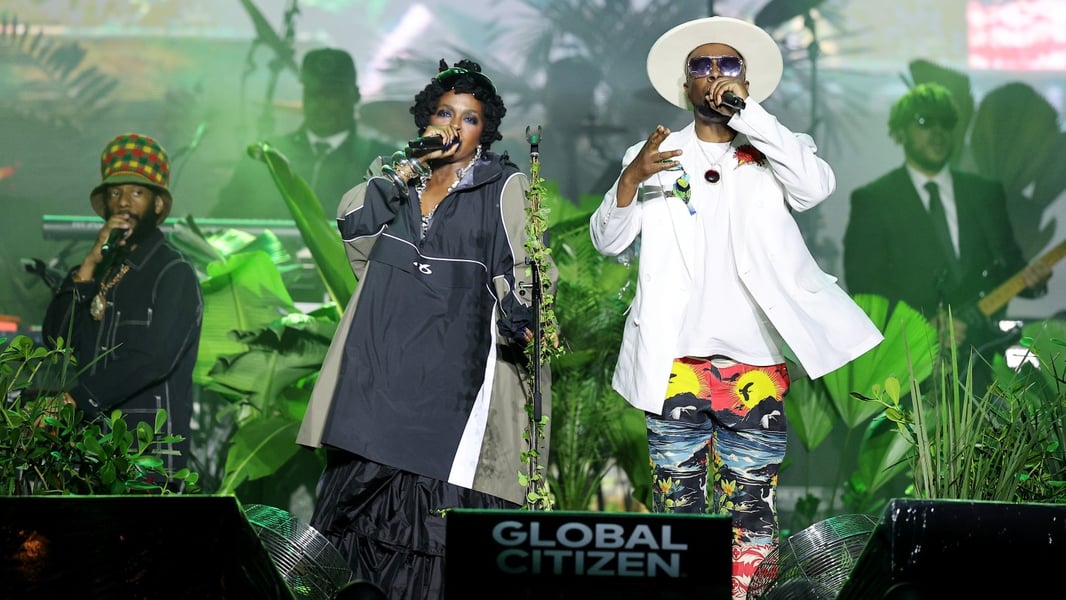 Lauryn Hill performing live, set to join Wyclef Jean at Global Citizen Festival 2026 in Central Park