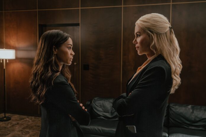 Lioness Season 3 promotional image featuring Zoe Saldana on Paramount+