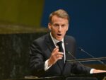French President Emmanuel Macron speaks at UN General Assembly UNGA 2026 Gaza speech